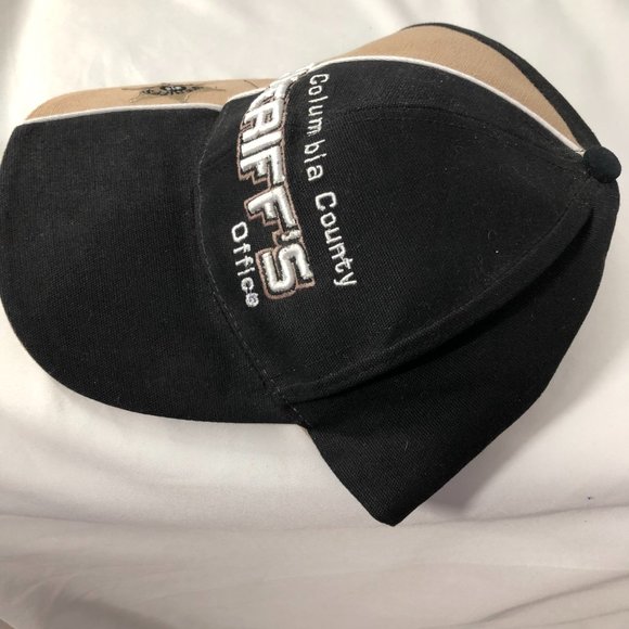 Columbia County Sheriff's Office Hat Cap Strapback Black Beige - Picture 5 of 11